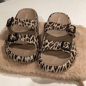 Leopard Print Men's Sandals